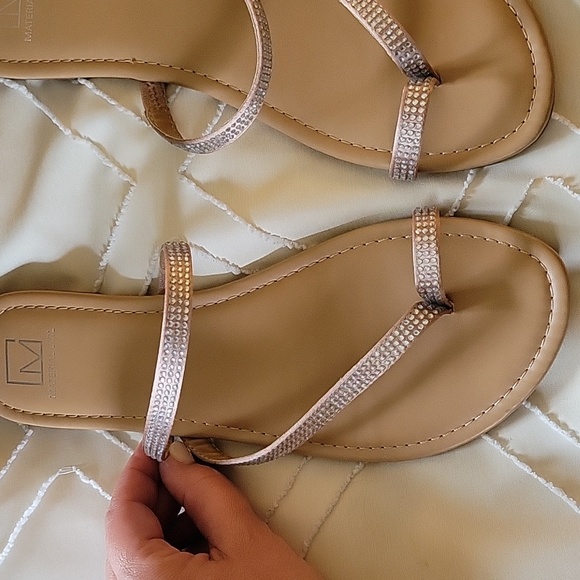 Blush Bling Material Girl Sandals - Picture 4 of 7